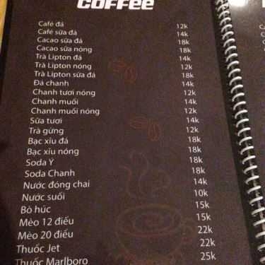 Thực đơn- Coffee King - Nguyễn Duy Trinh