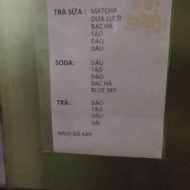 Thực đơn- Napoli Coffee - 3E Hòa Bình