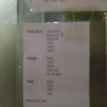 Thực đơn- Napoli Coffee - 3E Hòa Bình