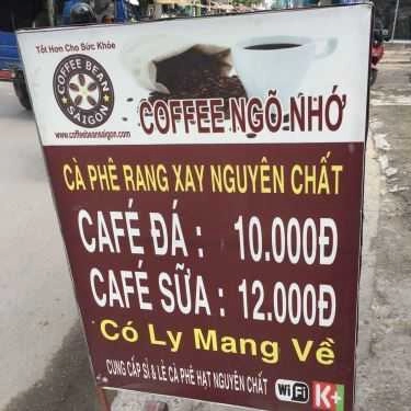 Thực đơn- Coffee Ngõ