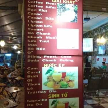 Thực đơn- Ruby Coffee - Dương Quảng Hàm