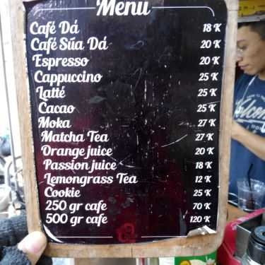 Thực đơn- Spin Coffee - Xuân Thủy