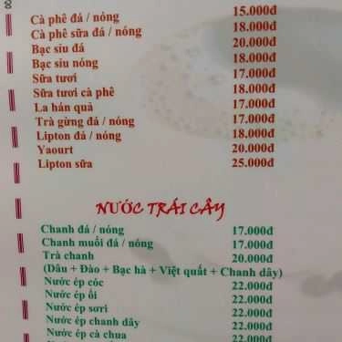 Thực đơn- You & Me Coffee