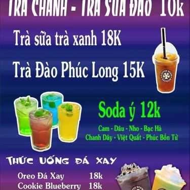 Thực đơn- Coffee Bean Sài Gòn - Đường Số 10