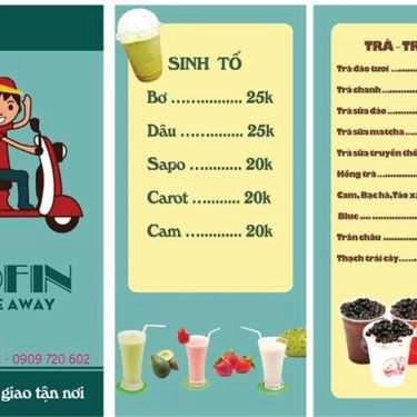 Thực đơn- Cofin Take Away - Shop Online