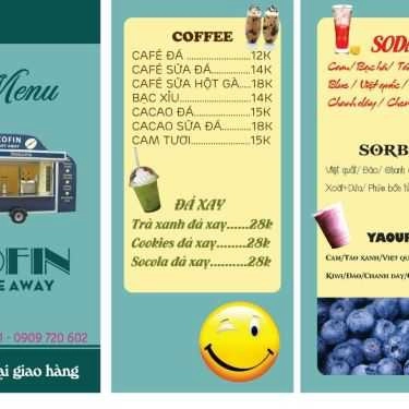 Thực đơn- Cofin Take Away - Shop Online