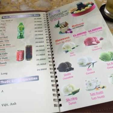 Thực đơn- Cội Nguồn Cafe - Hoàng Văn Hợp