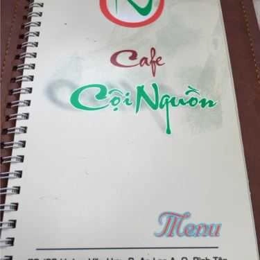 Thực đơn- Cội Nguồn Cafe - Hoàng Văn Hợp