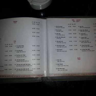 Thực đơn- Cõi Riêng Cafe