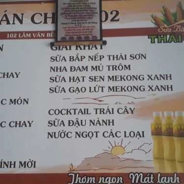 Thực đơn- Quán Ăn Cơm Chay 102