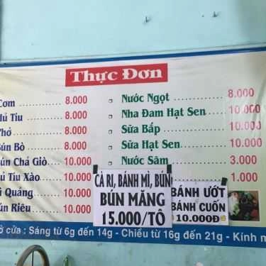 Thực đơn- Quán Ăn Cơm Chay Minh Hoàng