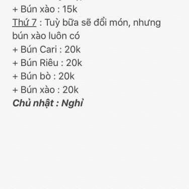 Thực đơn- Quán Ăn Cơm Chay Đại Thế Giới