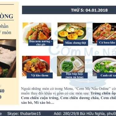 Thực đơn- Quán Cơm Cơm Mẹ Nấu - Cơm Văn Phòng Giao Hàng