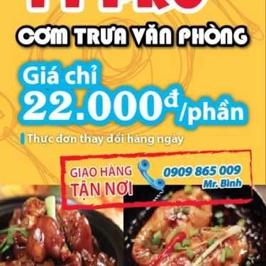 Thực đơn- Quán Cơm Tý Pro - Cơm Trưa Văn Phòng