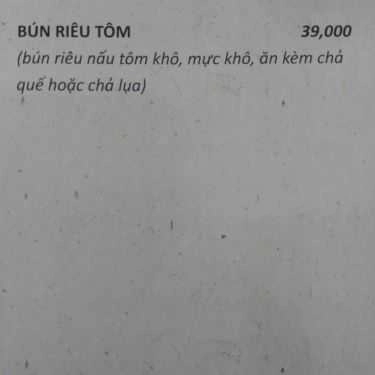 Thực đơn- Quán Cơm Comida - Food & Drinks