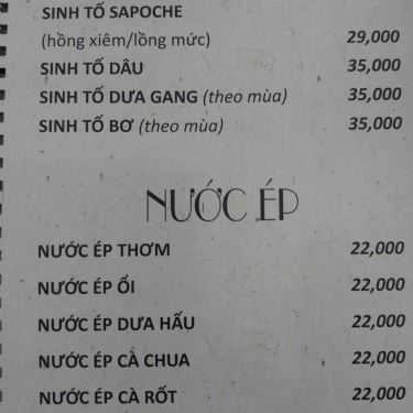 Thực đơn- Quán Cơm Comida - Food & Drinks