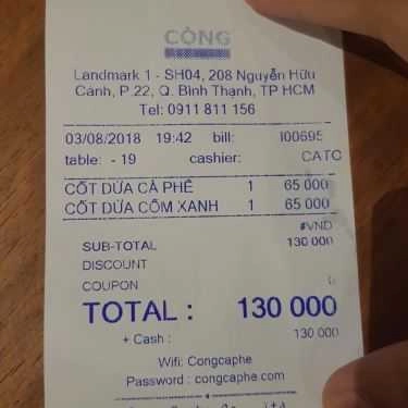 Tổng hợp- Cộng Caphe - Vinhomes Central Park