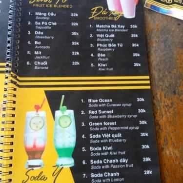 Thực đơn- Cafe Container Pub