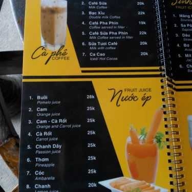 Thực đơn- Cafe Container Pub
