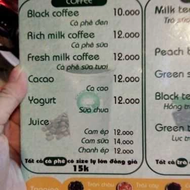 Thực đơn- Cafe Cooffices Station - Kênh Tân Hóa