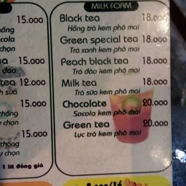 Thực đơn- Cafe Cooffices Station - Kênh Tân Hóa