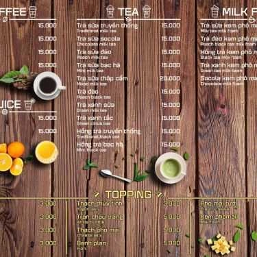 Thực đơn- Cafe Cooffices Station - Đồng Đen