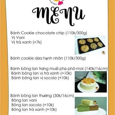 Thực đơn- Cookie Bà Ngoại - Shop Online