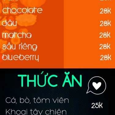 Thực đơn- Cafe Creamerry - Frozen Yogurt