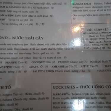 Thực đơn- Creperie & Cafe