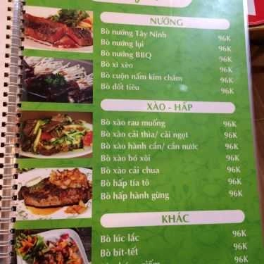 Thực đơn- Quán Nhậu Cua Càng Xanh Quán - Hải Sản Tươi Sống