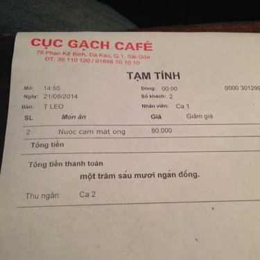 Tổng hợp- Cục Gạch Cafe & Restaurant