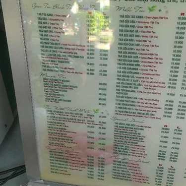 Thực đơn- Cafe Trà Sữa Cuộc Sống Dễ Dàng - Bàu Cát