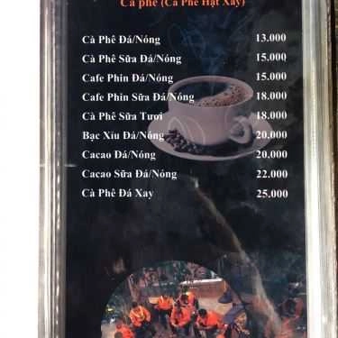 Thực đơn- Cuội Coffee