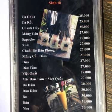 Thực đơn- Cuội Coffee
