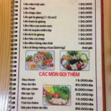 Thực đơn- Đá Ba Chồng - Quán Nhậu Hải Sản