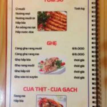 Thực đơn- Đá Ba Chồng - Quán Nhậu Hải Sản