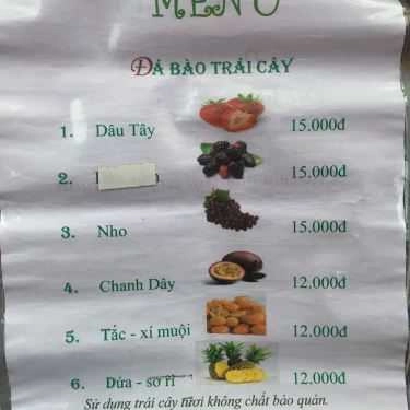 Thực đơn- Ăn vặt MNS ICE SNOW - Đá Bào Mật Trái Cây Rừng - Quang Trung