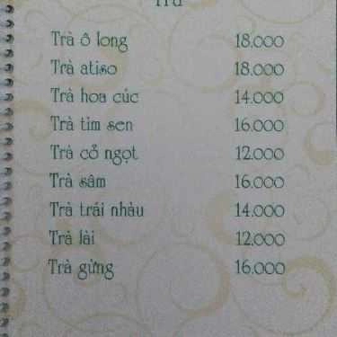 Thực đơn- Cafe Đà Lạt Green - Hoàng Diệu 2