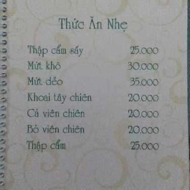 Thực đơn- Cafe Đà Lạt Green - Hoàng Diệu 2