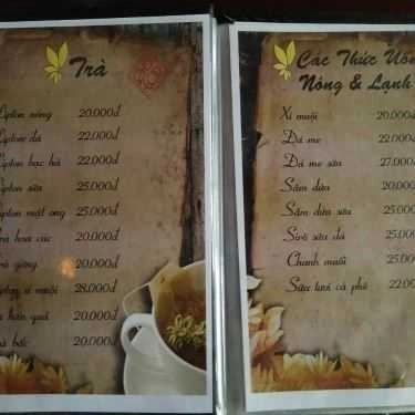 Thực đơn- Dã Quỳ Cafe - Lê Đức Thọ