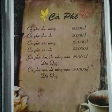 Thực đơn- Dã Quỳ Cafe - Lê Đức Thọ