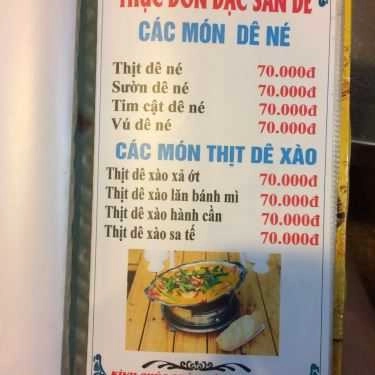Thực đơn- Quán Nhậu Lẩu Dê Bình Minh