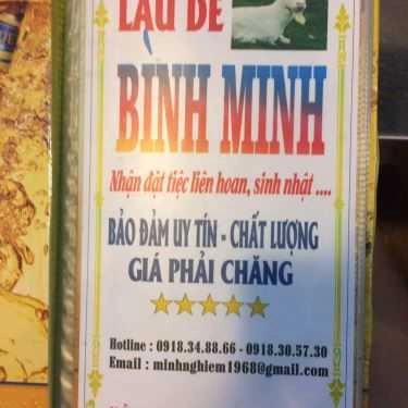 Thực đơn- Quán Nhậu Lẩu Dê Bình Minh