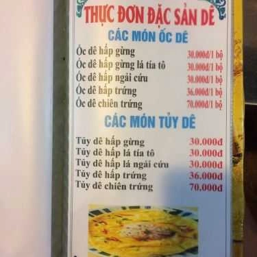 Thực đơn- Quán Nhậu Lẩu Dê Bình Minh