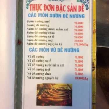 Thực đơn- Quán Nhậu Lẩu Dê Bình Minh