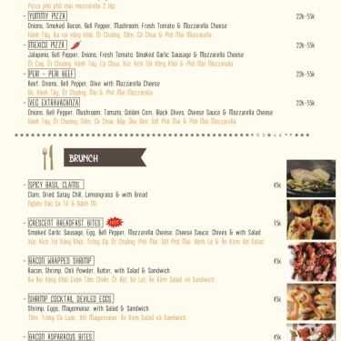 Thực đơn- Daily - Café & Brunch