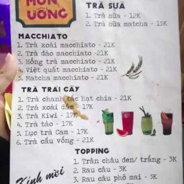 Thực đơn- Dali Coffee
