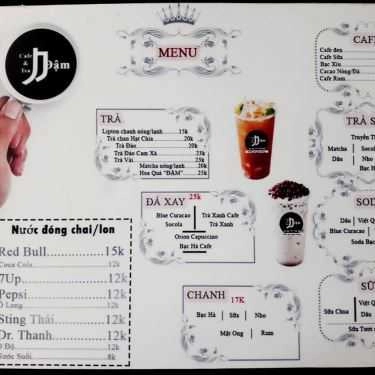 Thực đơn- Đậm Cafe - Ấp 3