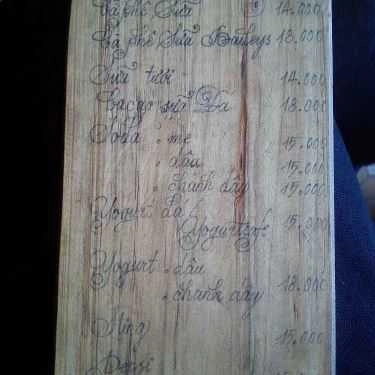 Thực đơn- Dạo Cafe - Bình Giã