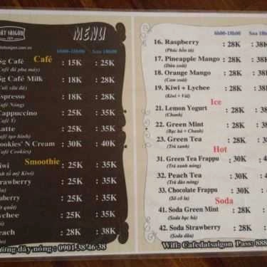 Tổng hợp- Đất Sài Gòn Coffee